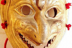 Ledermaske_griech_Tonmodell